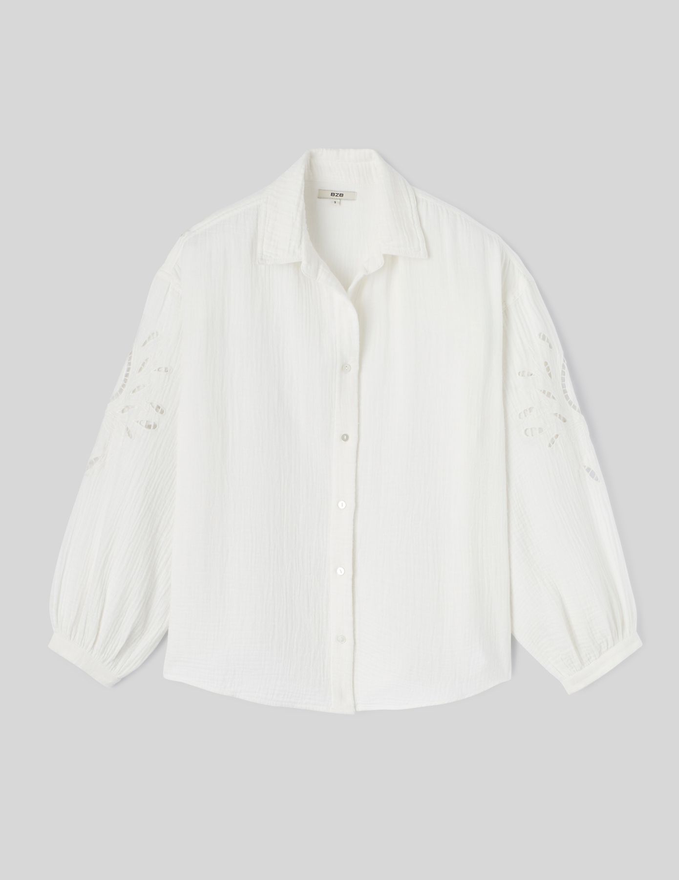 Chemise en gaze de coton unie