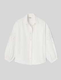 Chemise en gaze de coton unie