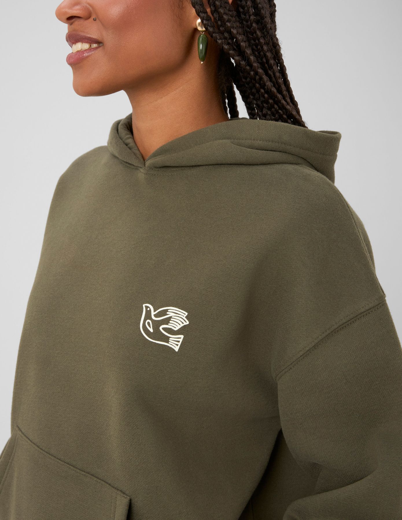 Sweat &agrave; capuche imprim&eacute;
