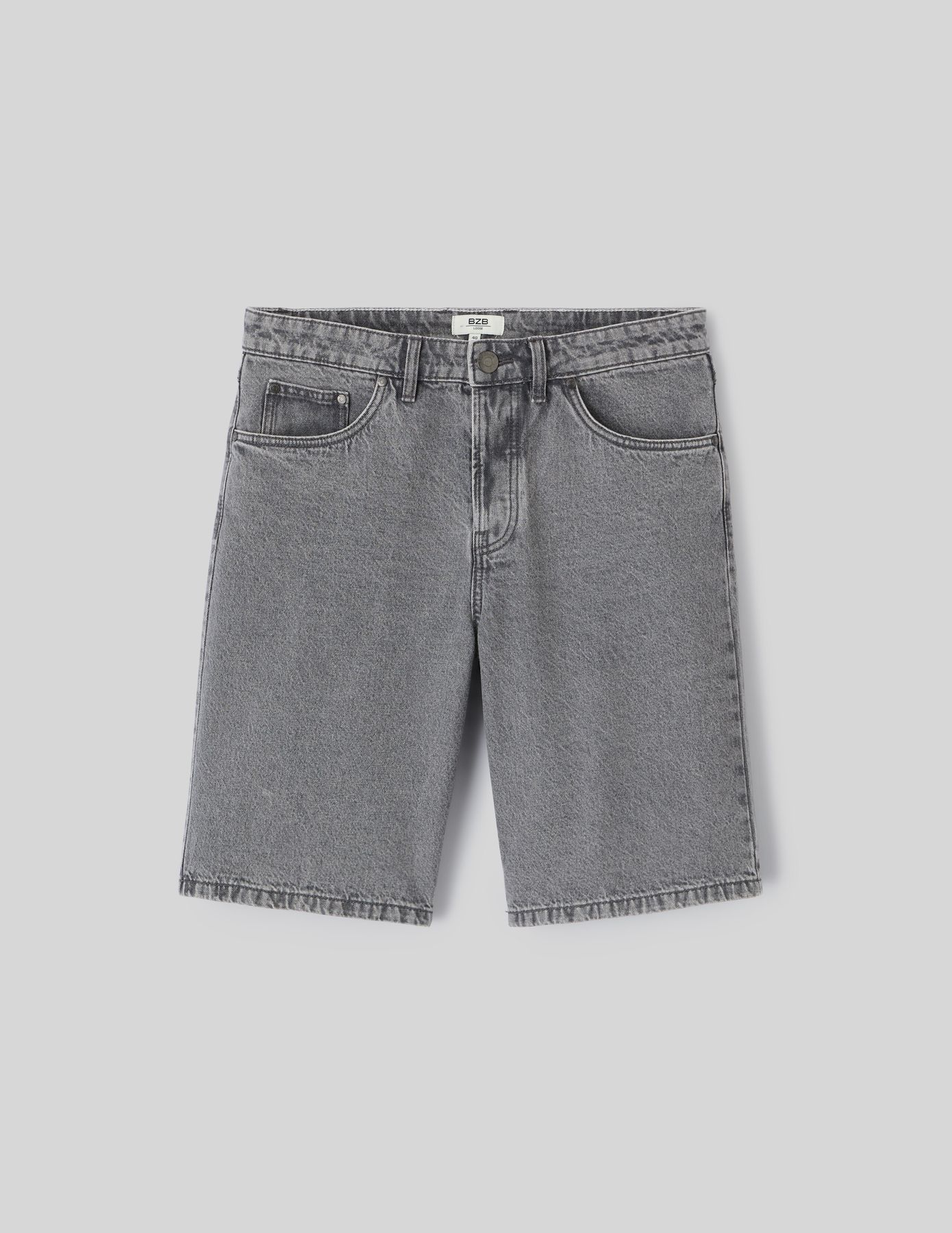 Bermuda jean gris