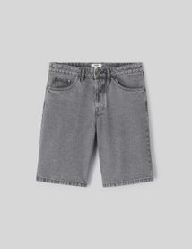 Bermuda jean gris