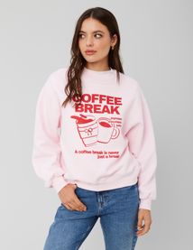 Sweat col rond imprimé