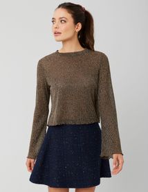 T-shirt résille pailleté