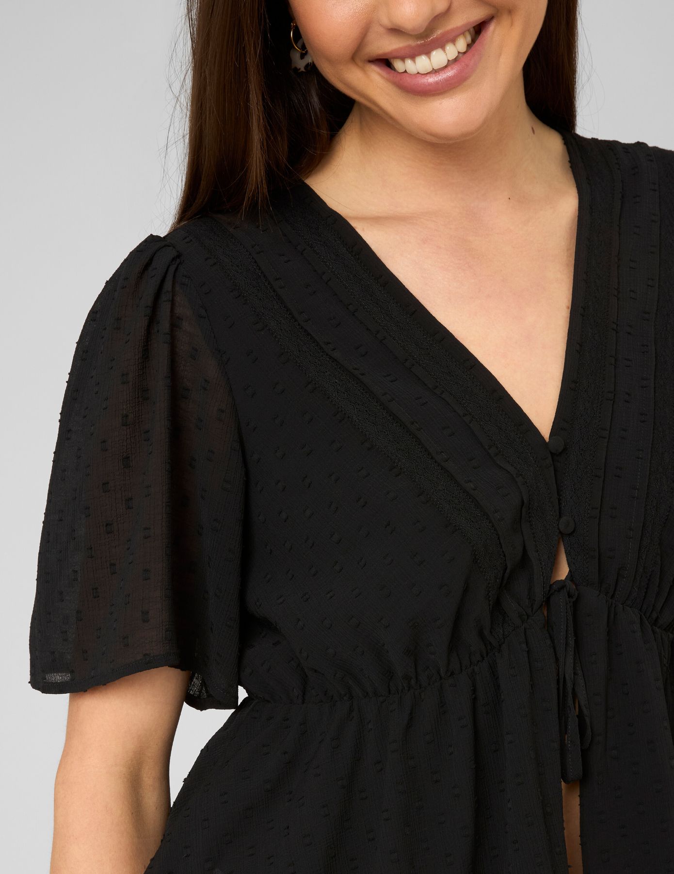 Blouse en plumetis