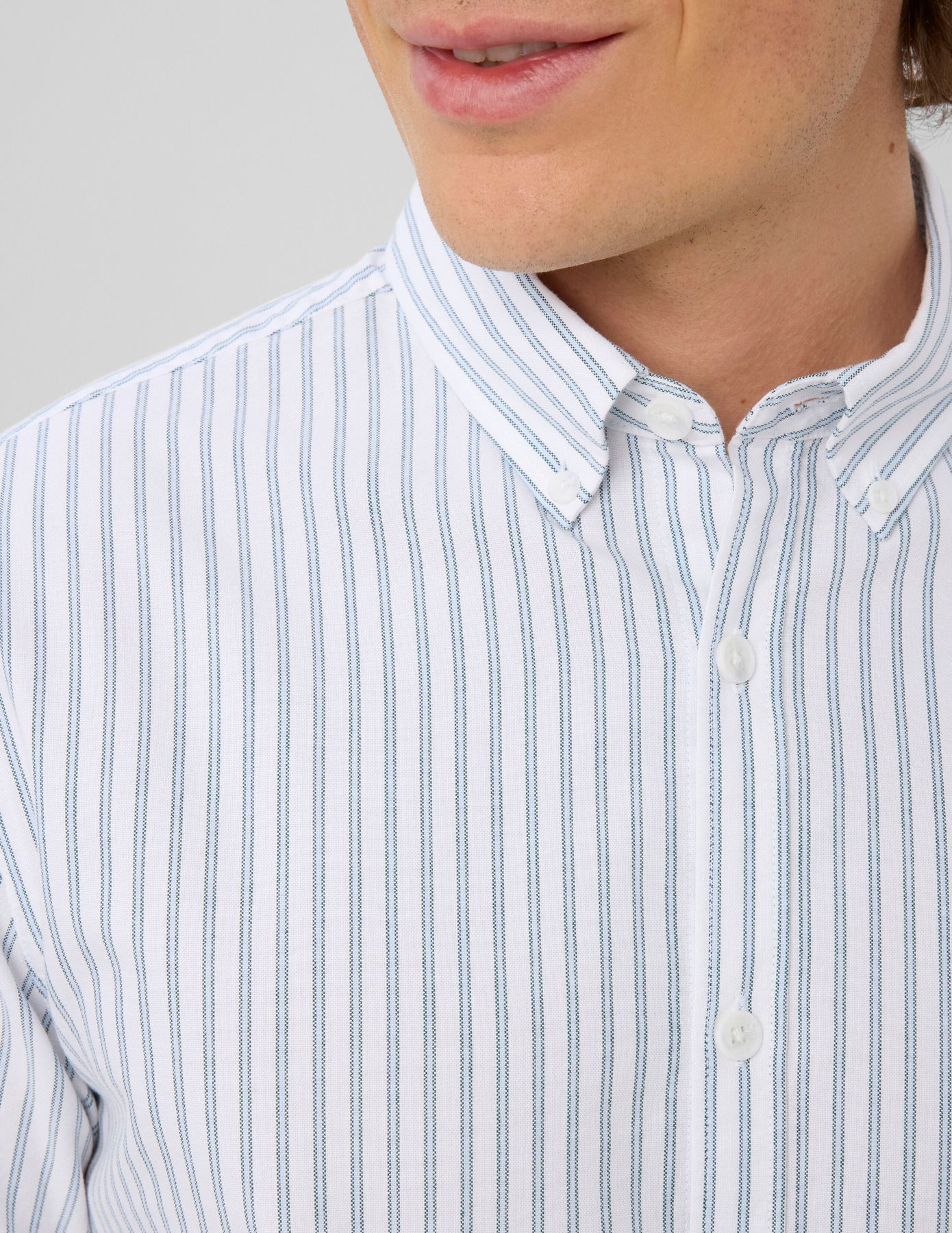 Chemise oxford ray&eacute;e