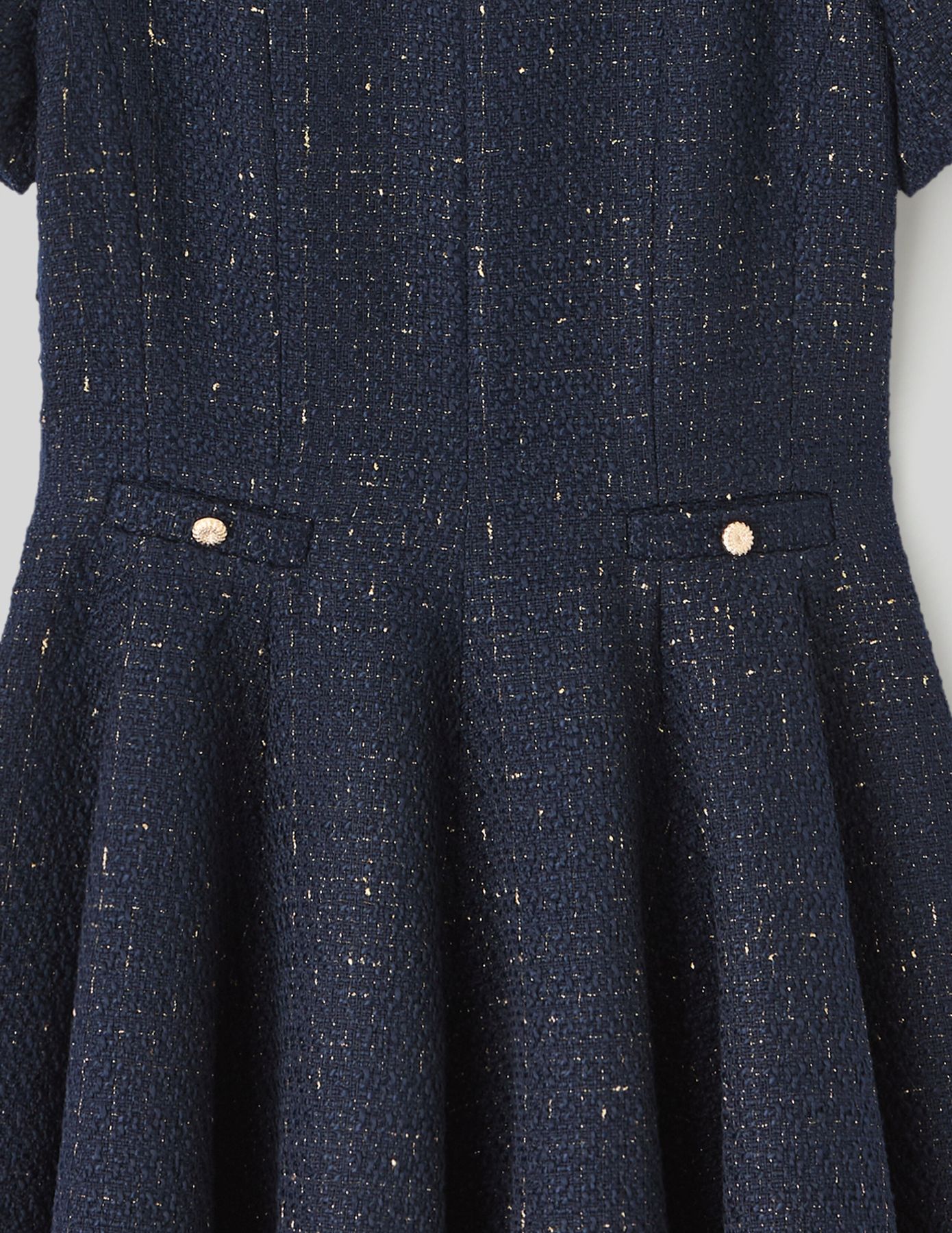 Robe patineuse en tweed