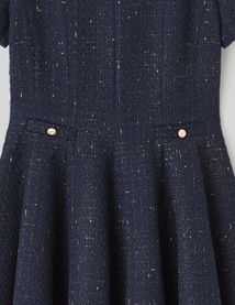 Robe patineuse en tweed