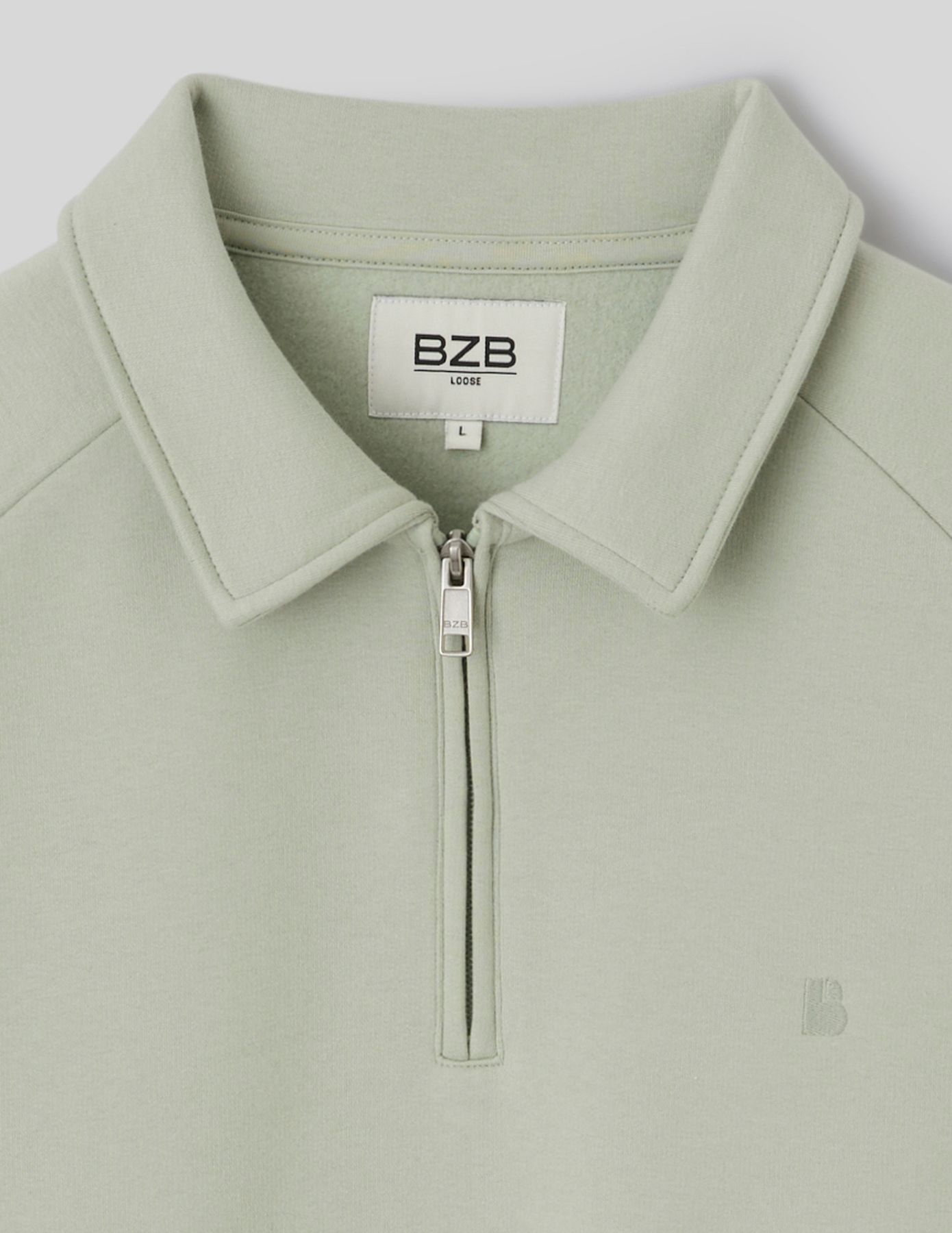 Sweat col polo zipp&eacute;