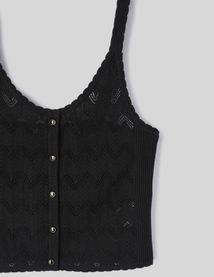 D&eacute;bardeur en crochet ajour&eacute;