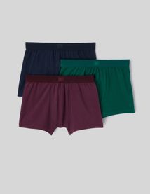 Lot de 3 boxers unis