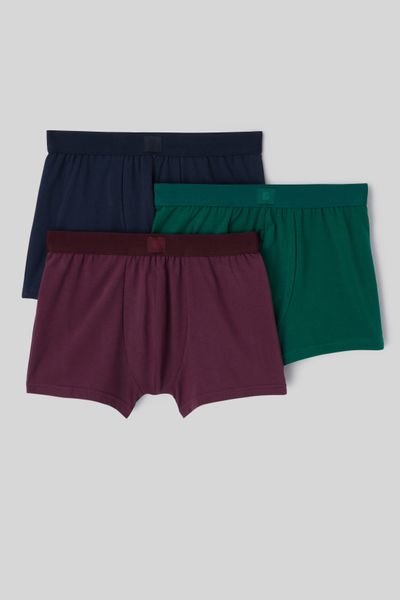 Lot de 3 boxers unis