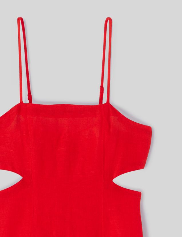Robe longue en lin