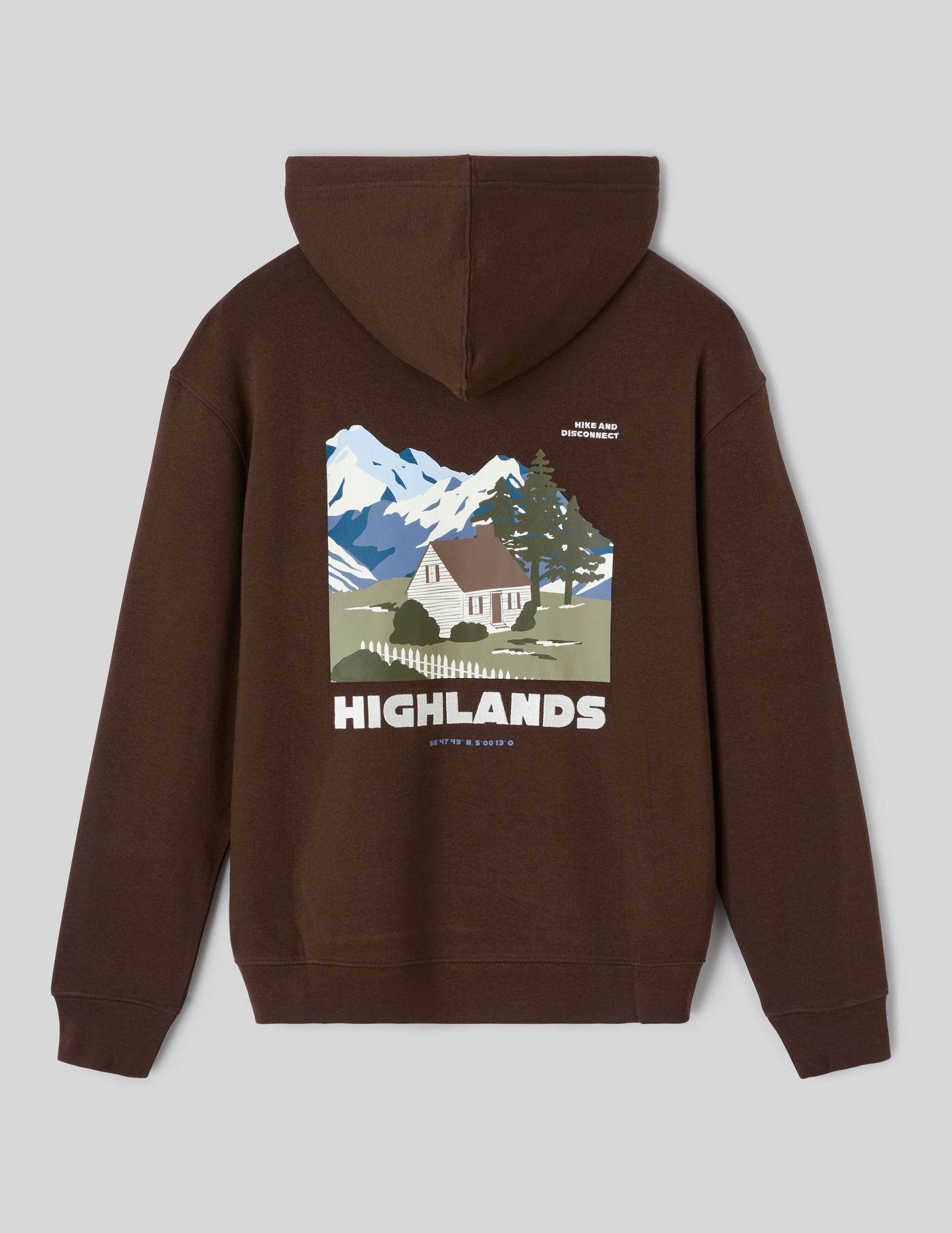 Sweat &agrave; capuche imprim&eacute; devant / dos