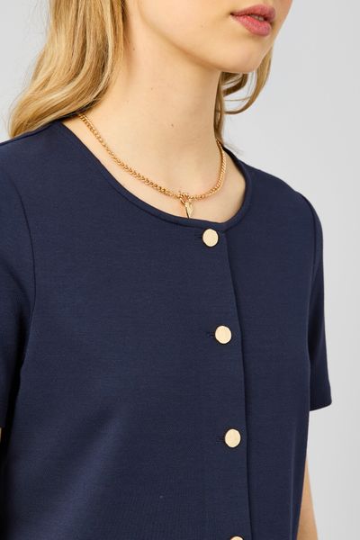 T-shirt boutonn&eacute;