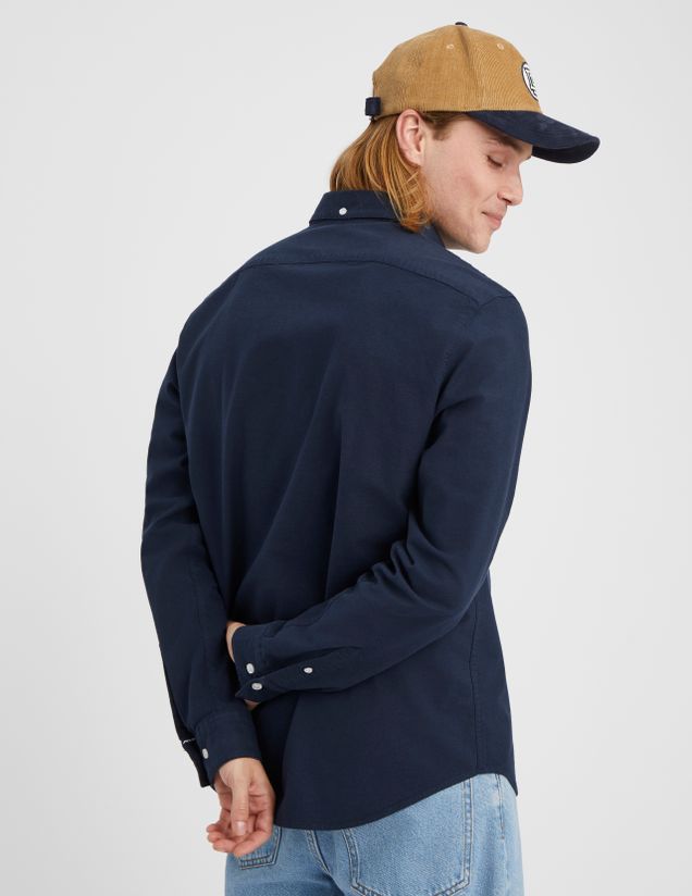 Chemise unie ajustée