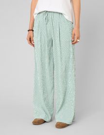 Pantalon large ray&eacute;