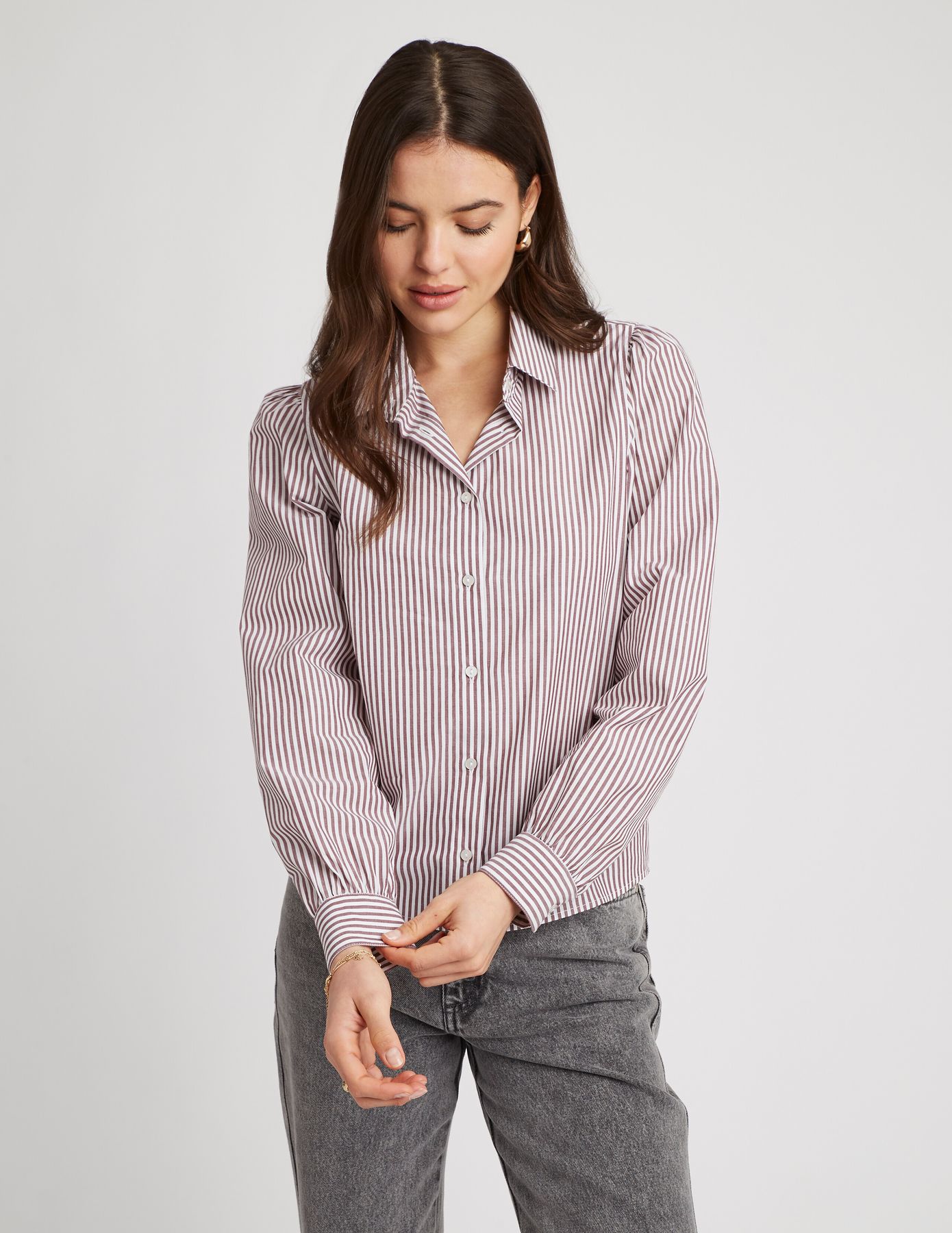 Chemise oxford rayé