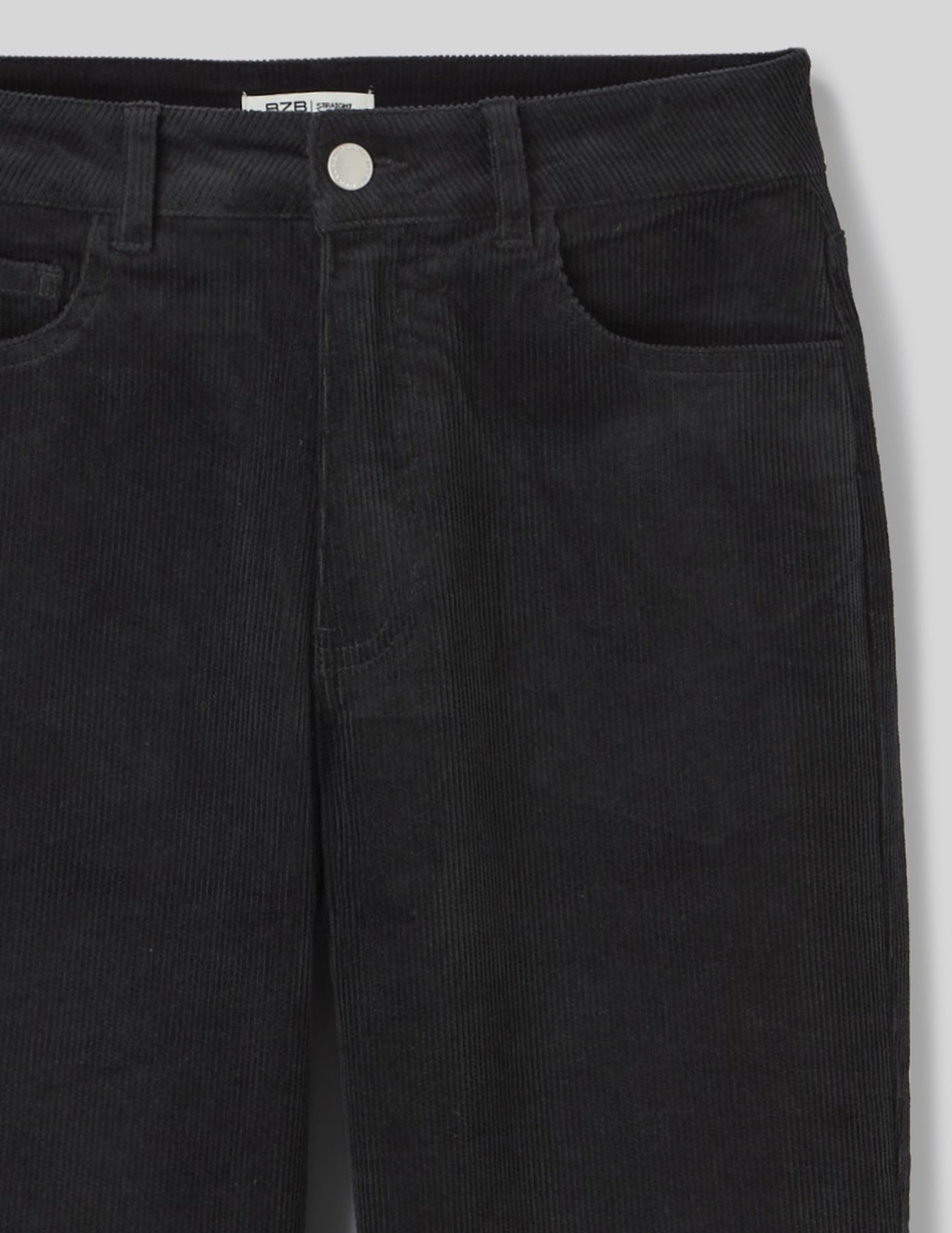 Pantalon straight velours