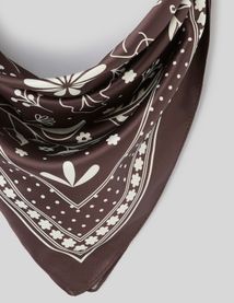 Foulard satin imprim&eacute;