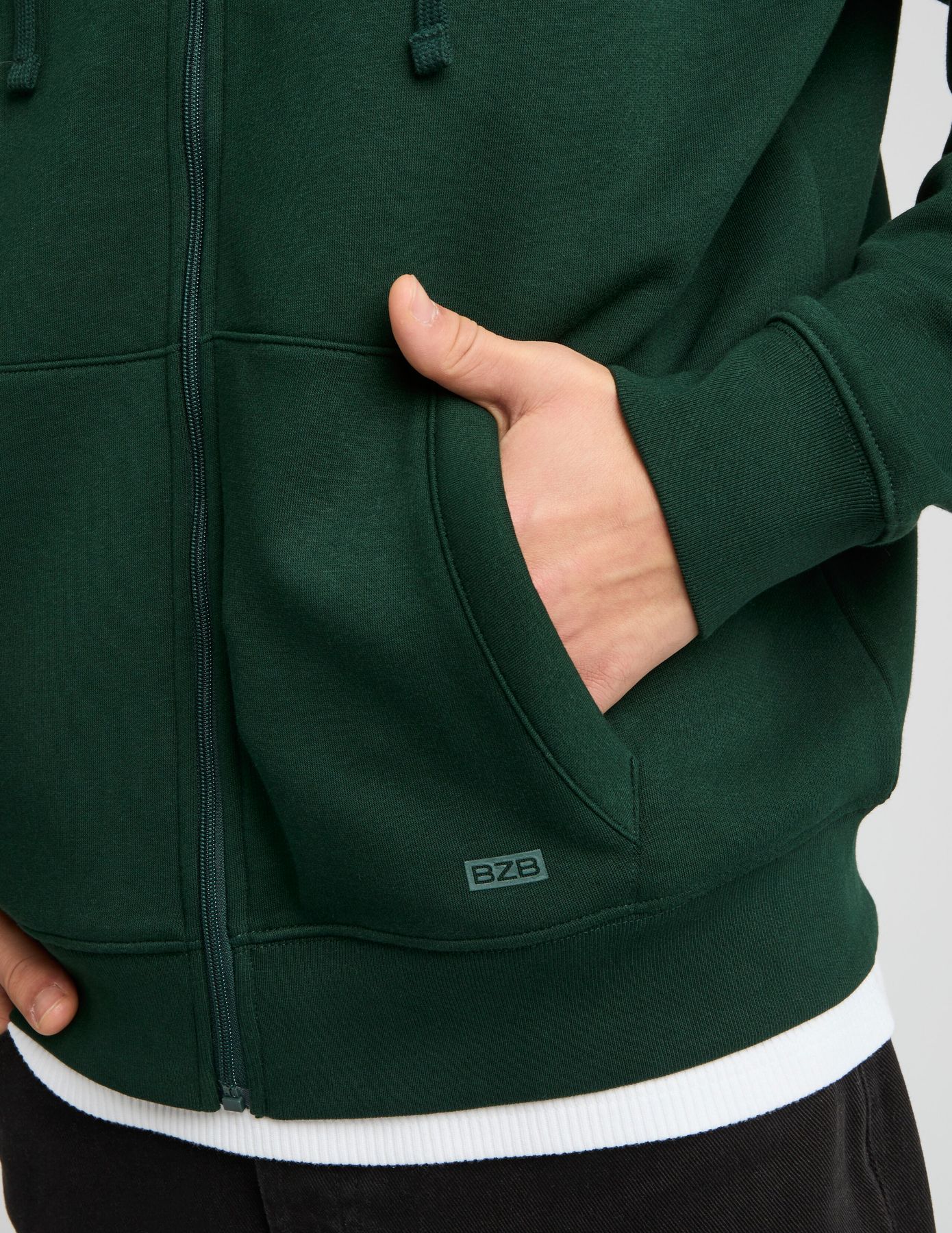 Sweat zipp&eacute; &agrave; capuche