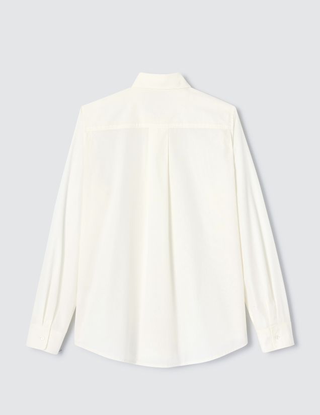 Chemise en popeline unie