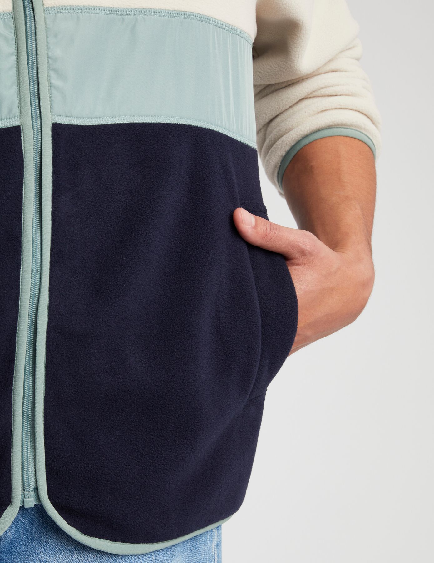 Blouson zippé polaire