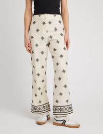 Pantalon brodé