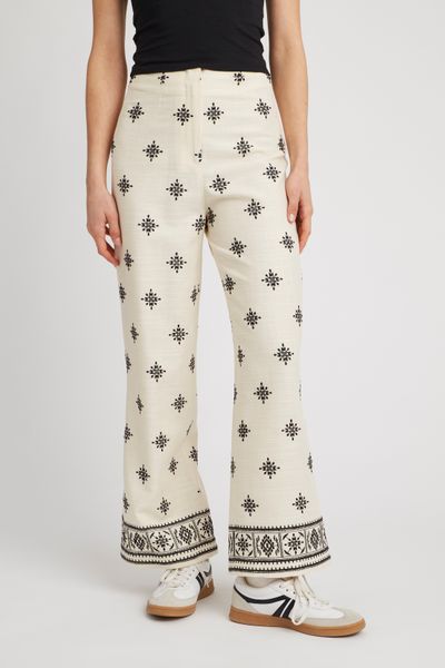 Pantalon brodé