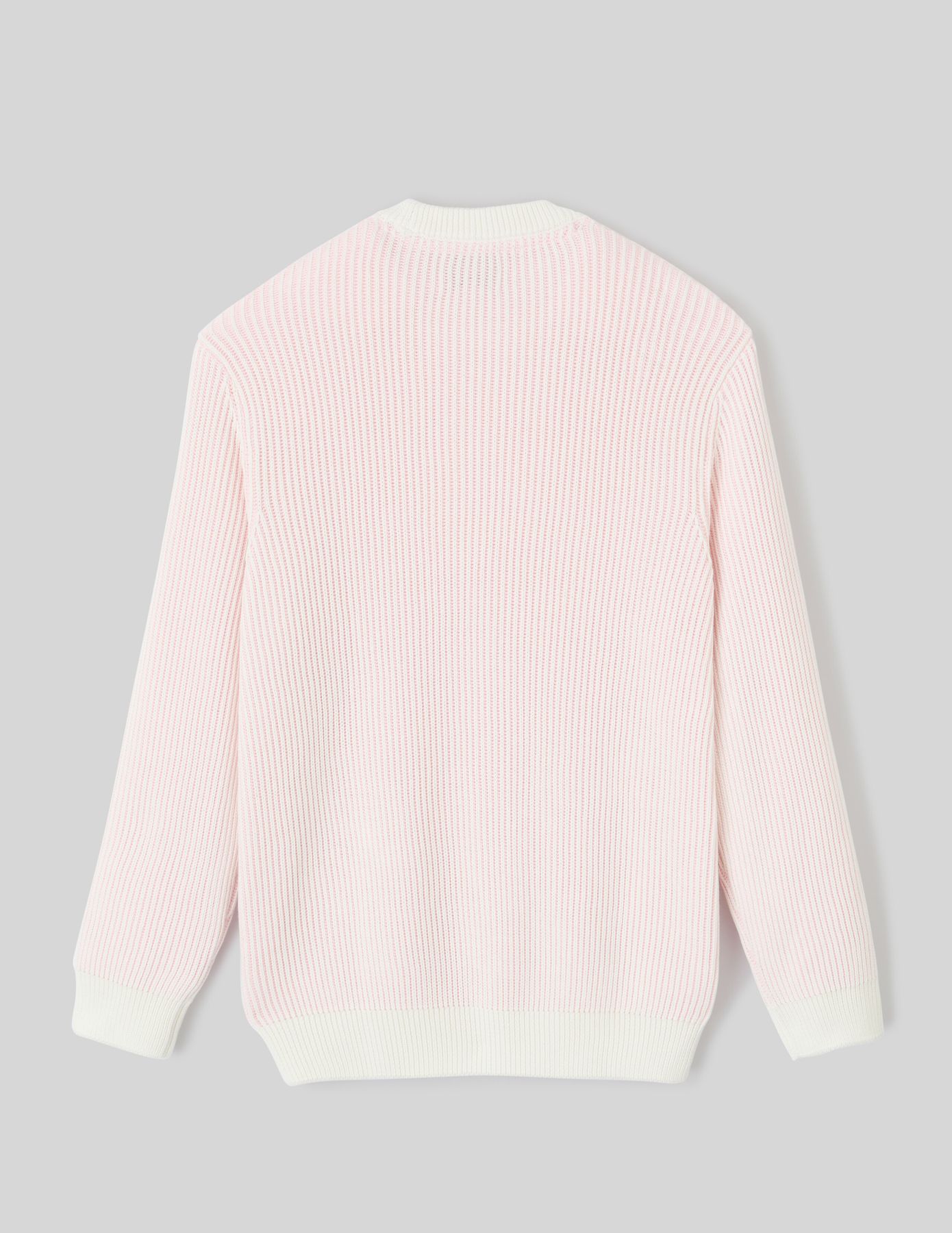 Pull côtelé bicolore