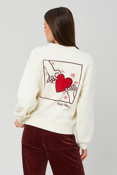 Sweat collab Keith Haring brodé