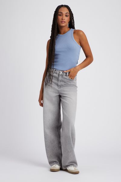 D&eacute;bardeur maille c&ocirc;tel&eacute;e uni