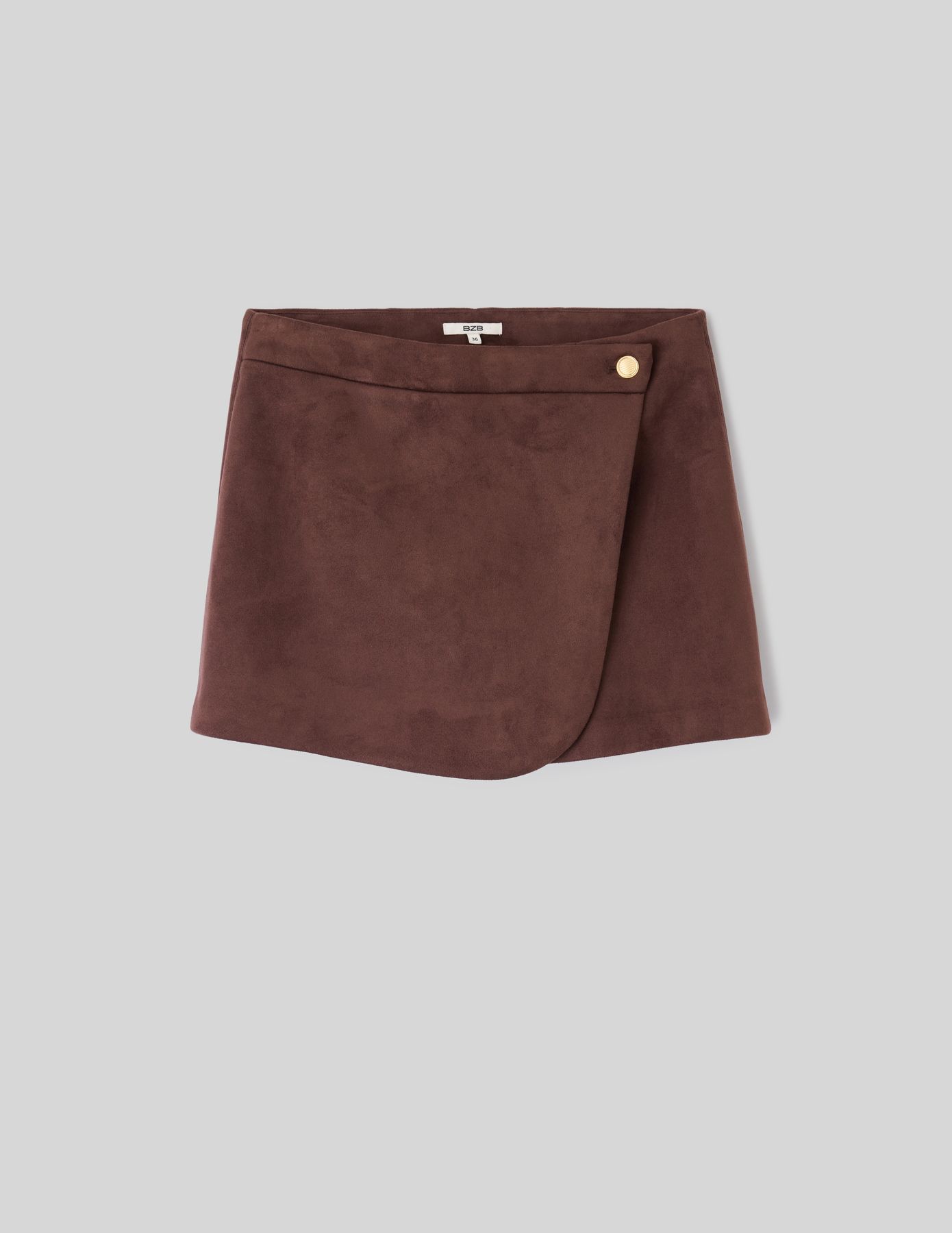 Jupe short su&eacute;dine