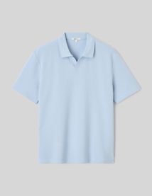 Polo mati&egrave;re gaufr&eacute;e