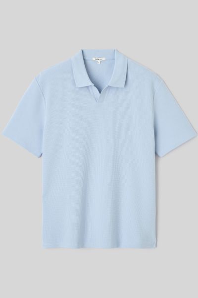 Polo mati&egrave;re gaufr&eacute;e