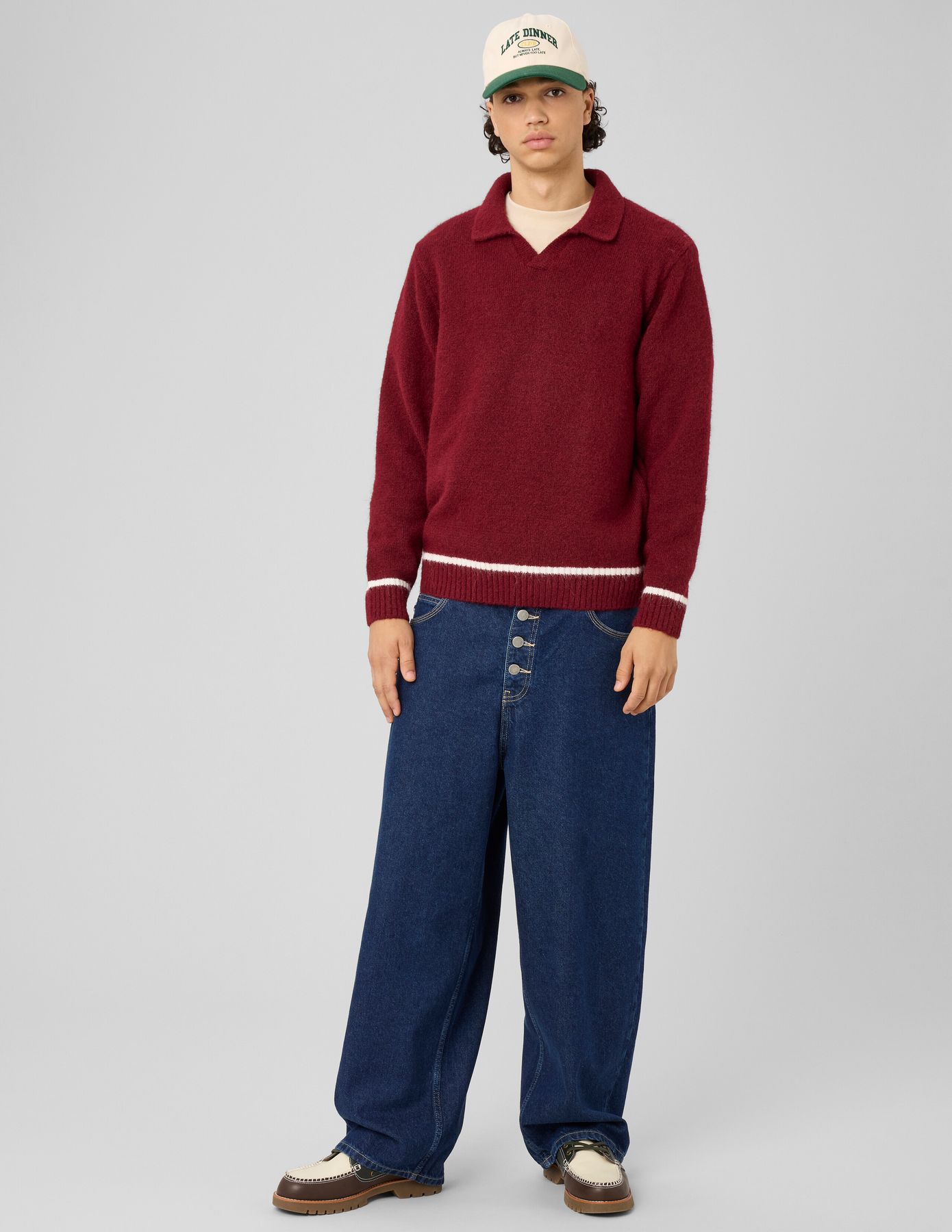 Pull col polo liseret
