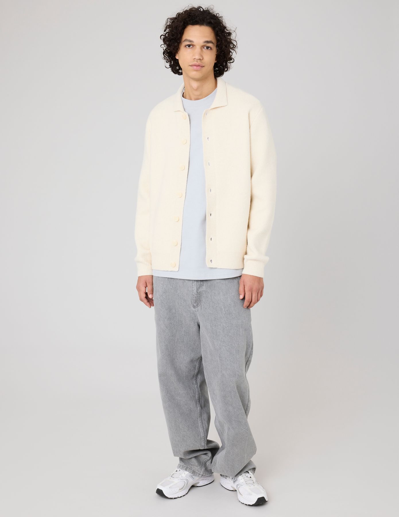 Cardigan col polo