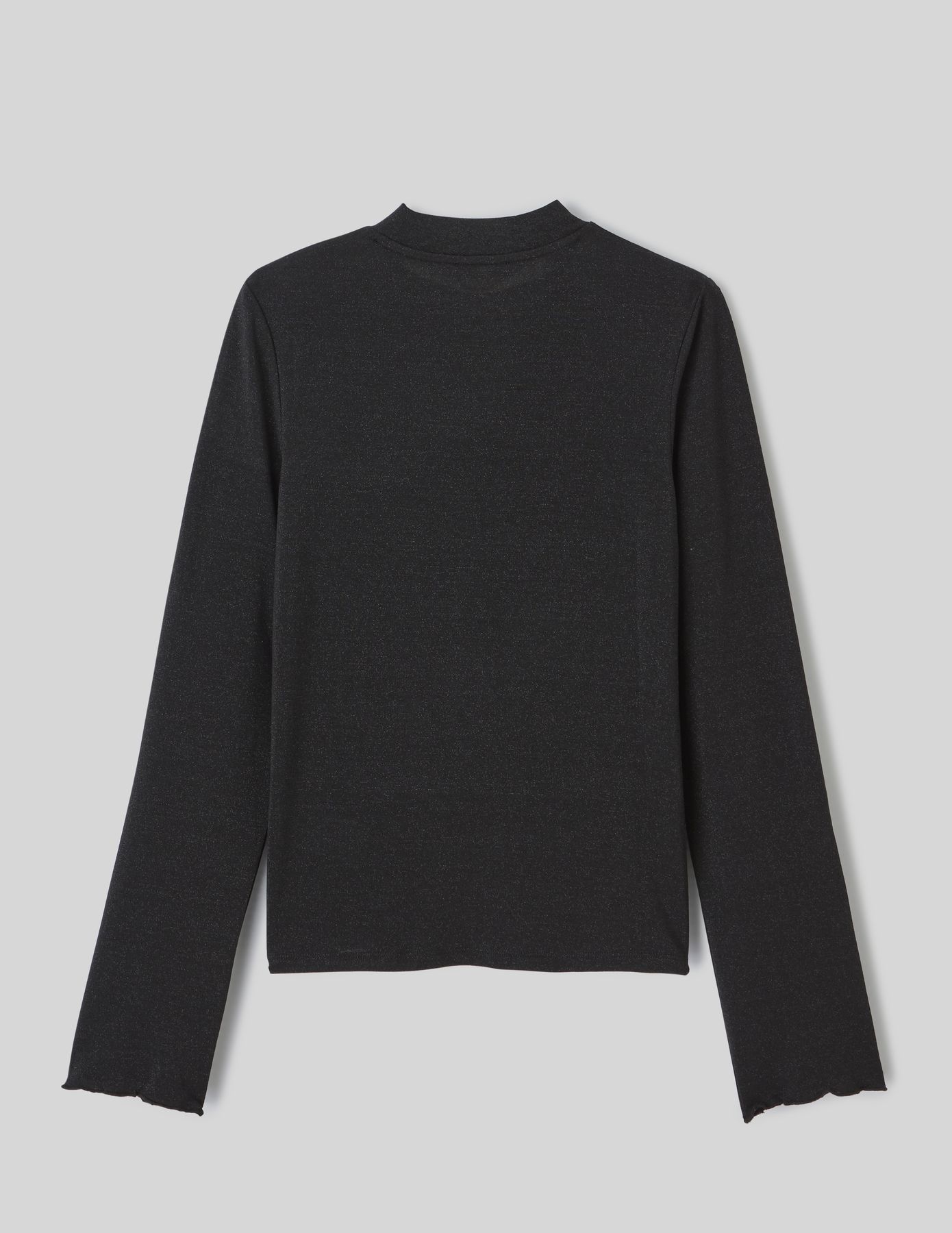 T-shirt col montant pailleté
