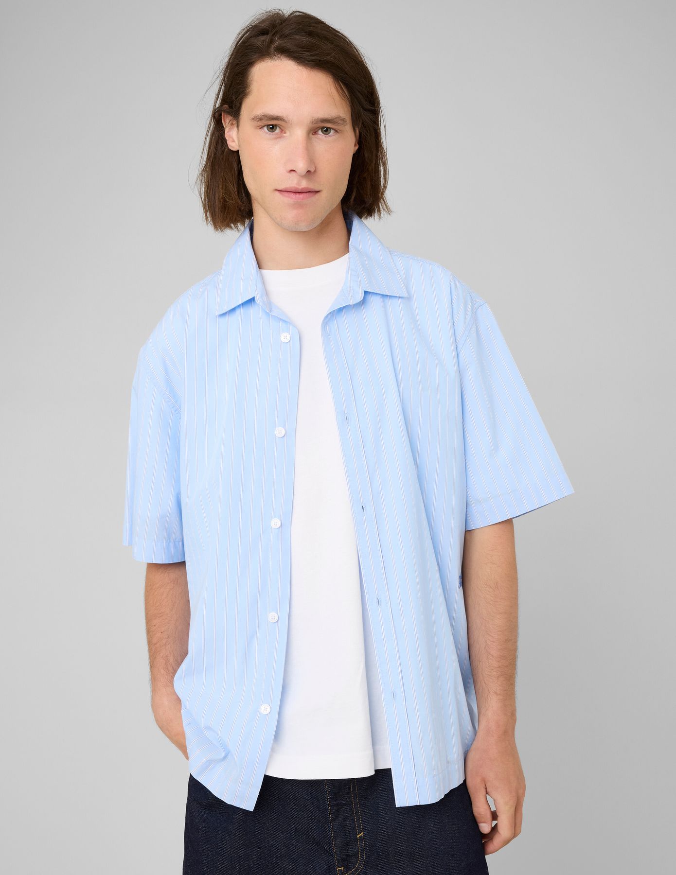 Chemise manches courtes ray&eacute;es