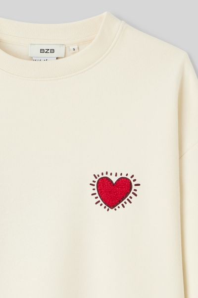 Sweat collab Keith Haring brodé