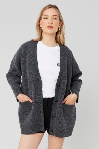 Gilet long boutonné