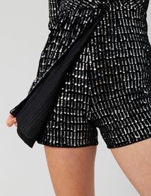 Combinaison short paillettes
