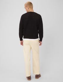 Pantalon droit &agrave; pinces