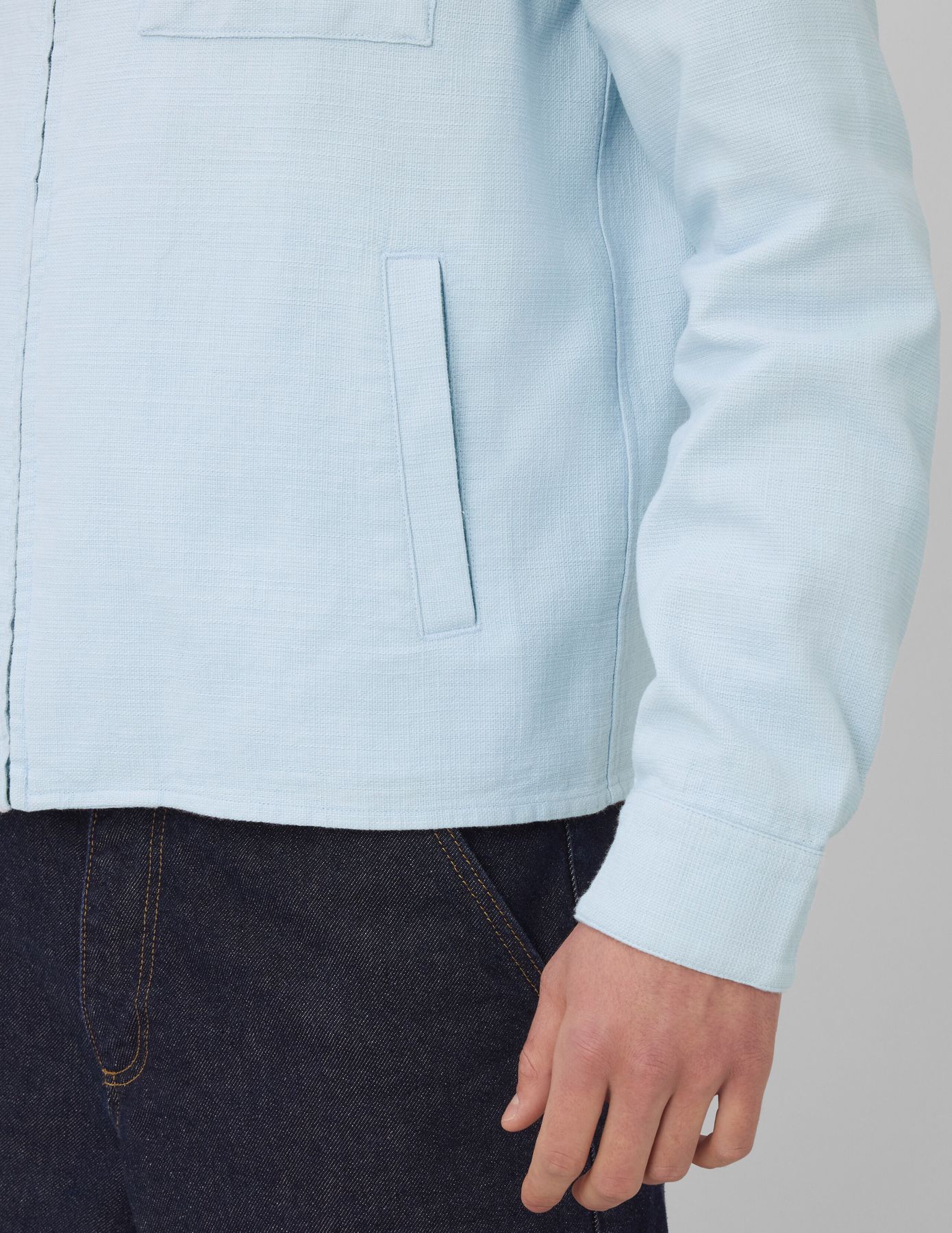 Veste zipp&eacute;e textur&eacute;e