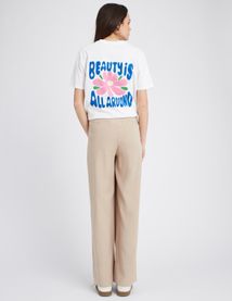 Pantalon tailleur court
