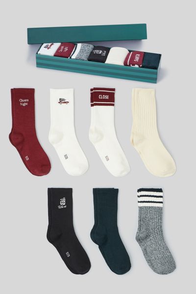 Semainier 7 paires de chaussettes Noël