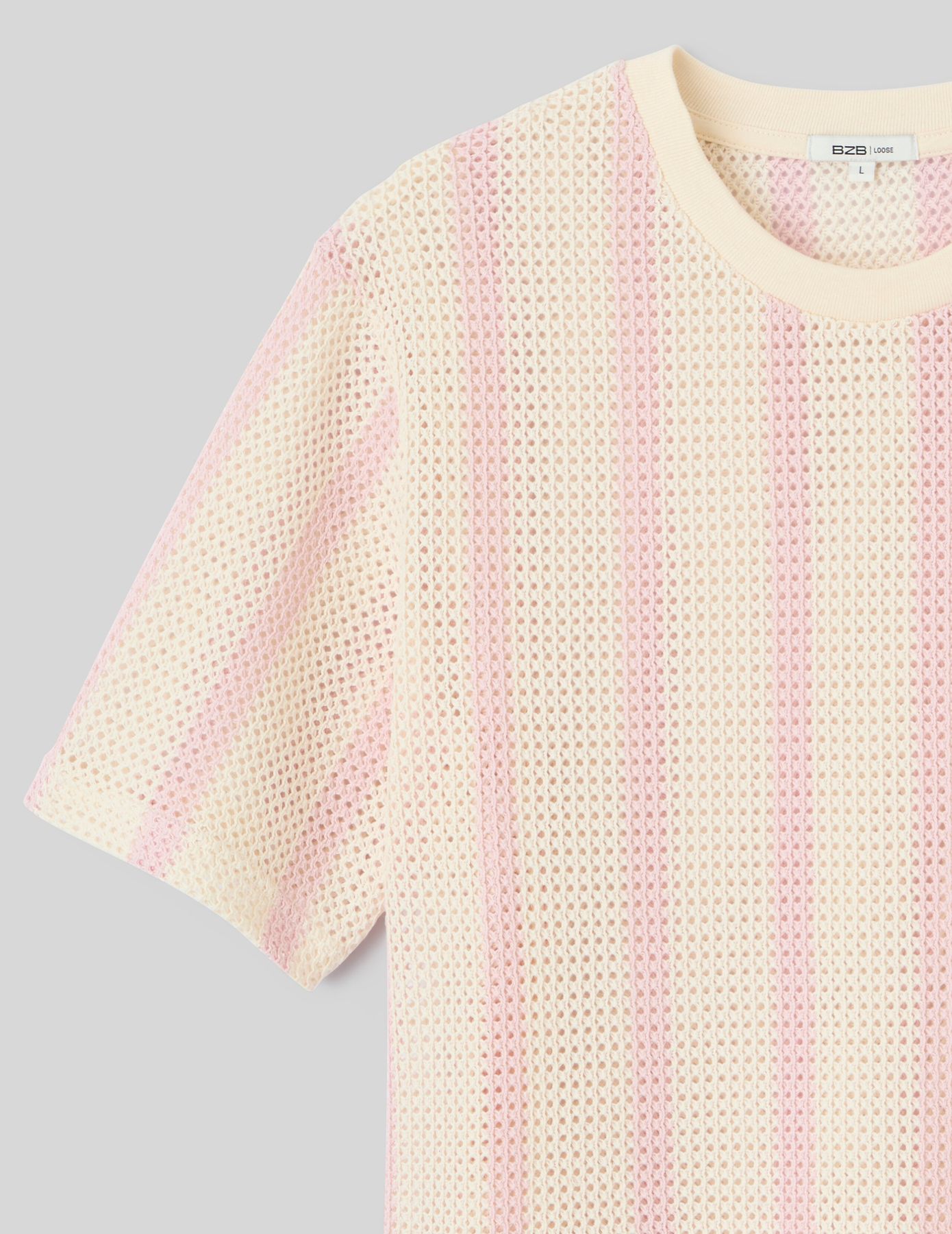 T-shirt tricot &agrave; rayures