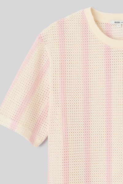 T-shirt tricot &agrave; rayures