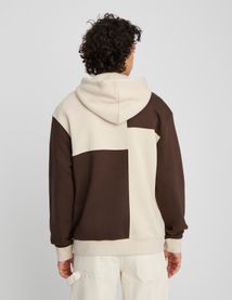 Sweat à capuche patchwork