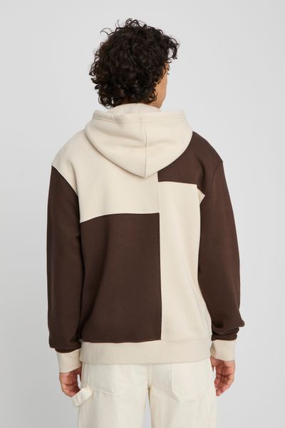 Sweat à capuche patchwork
