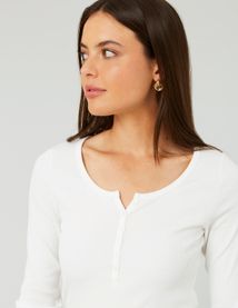 T-shirt col tunisien